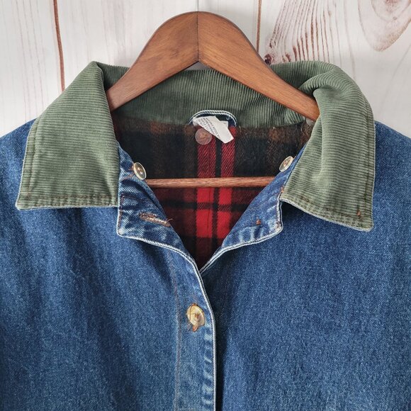 Vintage Rock Creek Denim Barn Chore Coat Women’s Plus 18W Country Western Farm - Picture 4 of 10